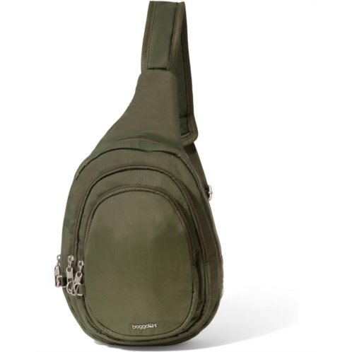 Baggallini Securtex Anti-Theft Triple Zip Sling