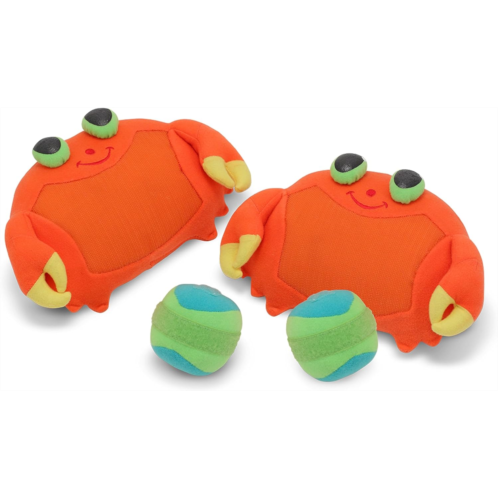 Melissa & Doug Sunny Patch Clicker Crab Toss and Grip Catching Game With 2 Balls