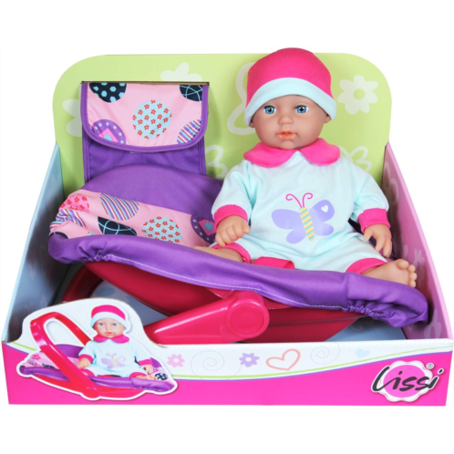 Lissi 11 Baby Doll in Car Seat with Bag