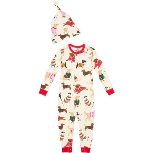 Little Blue House by Hatley Kids Woofing Christmas Coverall & Hat (Infant)