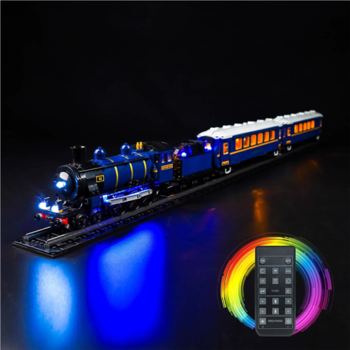 BrickBling LED Light Kit for Lego 21344 The Orient Express Train, Remote Control Version Lighting, No Model Included