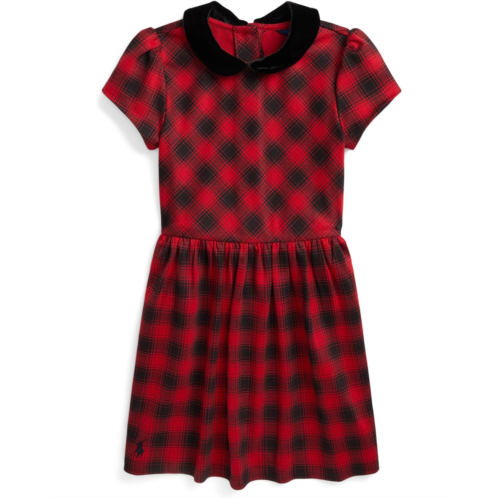 Polo Ralph Lauren Kids Buffalo Check Stretch Ponte Dress (Toddler/Little Kids)