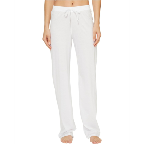 Womens Hanro Cotton Deluxe Drawstring Long Pants