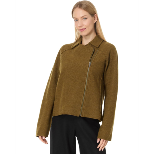 Eileen Fisher Moto Jacket With Zip Front