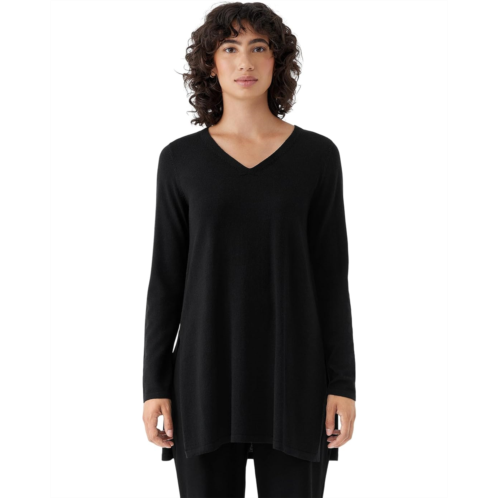 Womens Eileen Fisher V-Neck Tunic