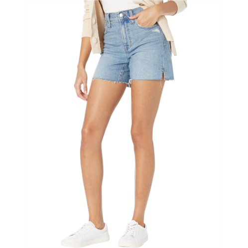 Madewell The Perfect Long Jean Short in Russett Wash