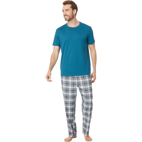 Mens Nautica Flannel Plaid Pajama Pants Set