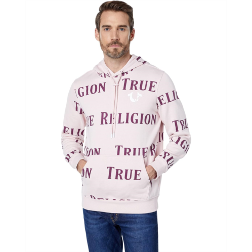 True Religion All Over TR Logo Pullover Hoodie