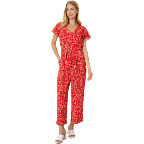 Vince Camuto V-Neck Flutter Sleeve Jumpsuit