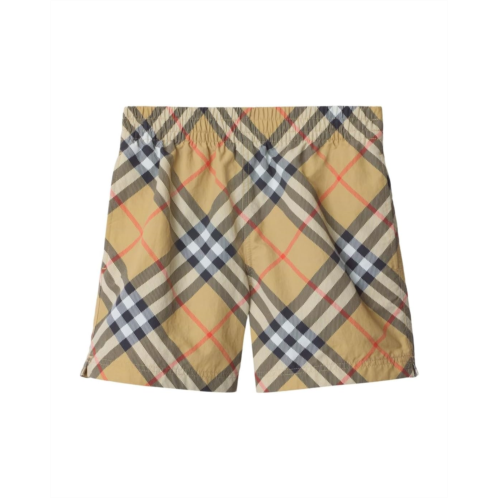 Burberry Kids Atticus Check Swim Shorts (Toddler/Little Kid/Big Kid)