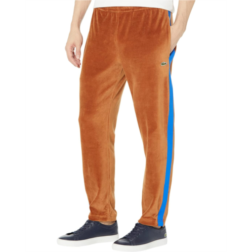 Lacoste Regular Fit Sweatpants with Logo Emblem and Contrast Tape Leg Detail