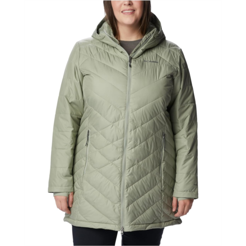 Womens Columbia Plus Size Heavenly Long Hooded Jacket