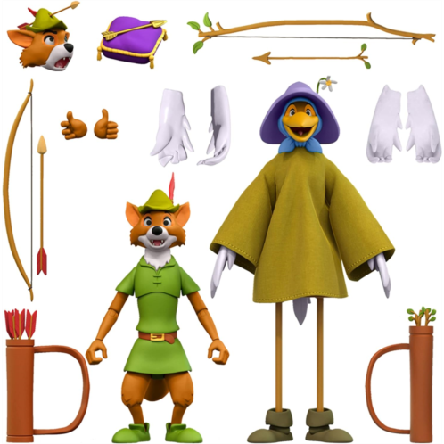 Super7 ULTIMATES! Disney Robin Hood - 7 Disney Action Figure with Accessories Classic Disney Collectibles and Retro Toys