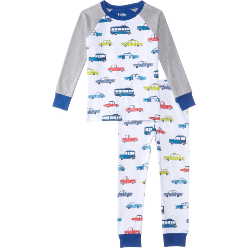 Hatley Kids Vehicles In The City Cotton Raglan Pajama Set (Toddler/Little Kids/Big Kids)
