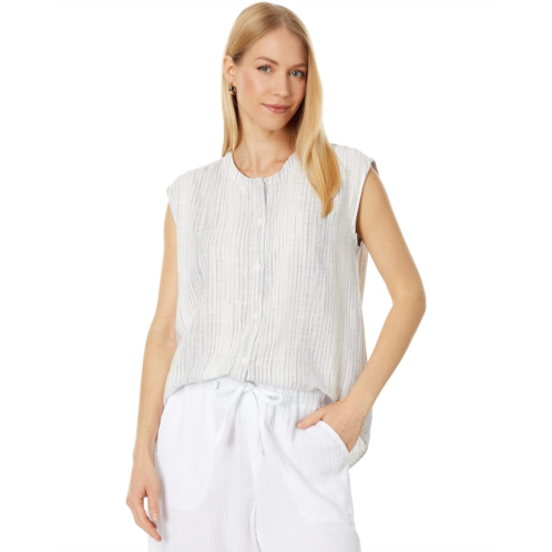 Womens Splendid Lola Sleeveless Button-Up Top