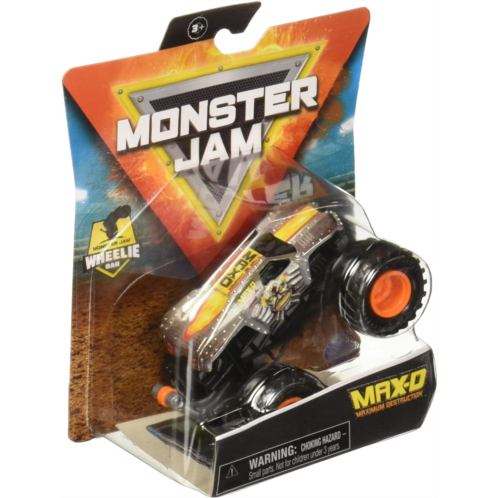 Monster Jam 2021 Spin Master 1:64 Diecast Monster Truck with Wheelie Bar: Legacy Trucks Max-D