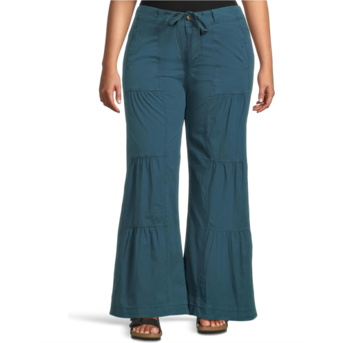 Womens XCVI Terraced Wide Leg Pants