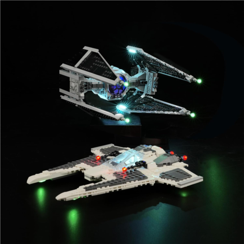 Rorliny LED Light Kit for Lego Star Wars Mandalorian Fang Fighter vs. TIE Interceptor 75348 Building Set, Creative Lighting kit Compatible with Lego 75348 (Lights Only, No Lego Set