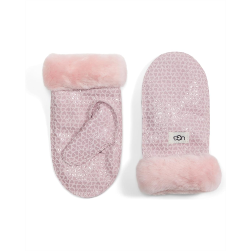 UGG Kids Pink Hearts Mittens (Toddler/Little Kids)