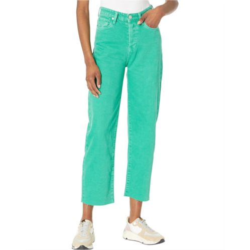 Womens Blank NYC Baxter Straight Leg Five-Pocket Jeans in Green