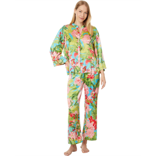 Womens N by Natori Enchanted Peony - Satin PJ Set