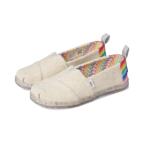 TOMS Kids Two-Tone Felt/Nylon Rainbow Alpargata (Little Kid/Big Kid)