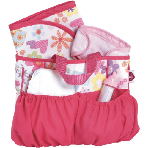 ADORA 20603021 Baby Doll Diaper Bag Accessories with 5Piece Changing Set