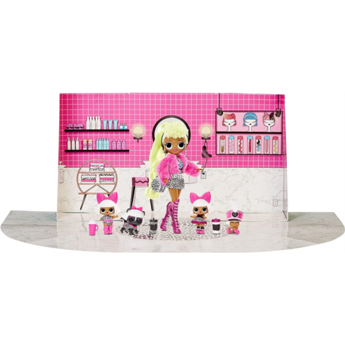 L.O.L. Surprise! OMG Diva Family with 45 Surprises Including (1) Pink Fashion Doll with (4) Collectible Dolls and Accessories Toy Playset