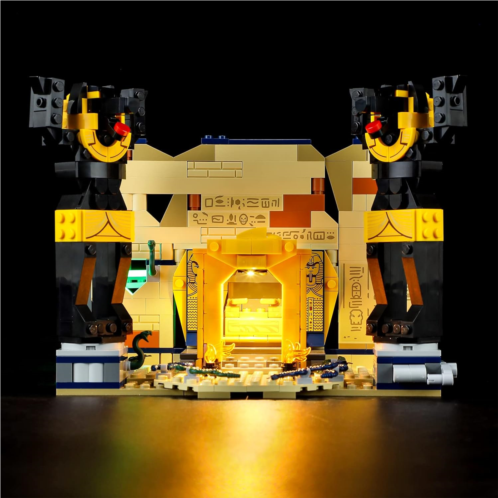 GEAMENT LED Light Kit Compatible with Lego Escape from The Lost Tomb - for Indiana Jones 77013 Model Set (Model Set Not Included)