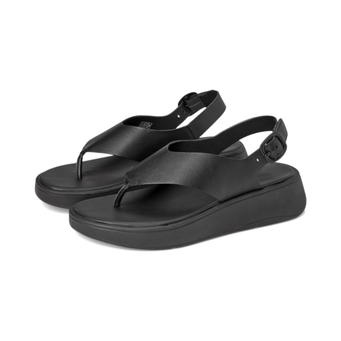 Womens FitFlop F-Mode Leather Flatform Back-Strap Toe/Post Sandals