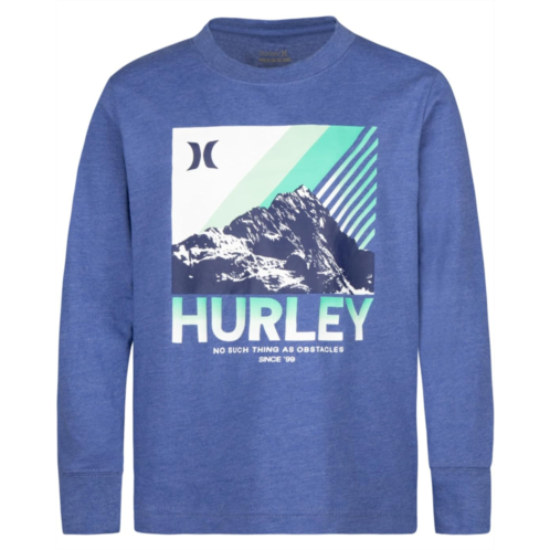 Hurley Kids Long Sleeve Outdoors Graphic T-Shirt (Little Kids)