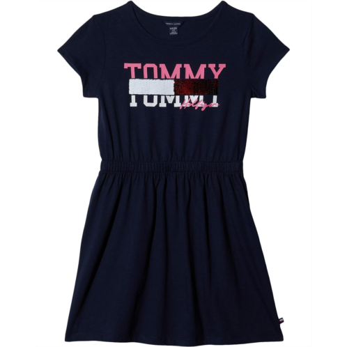 Tommy Hilfiger Kids Sequin Splice Tommy Dress (Big Kids)