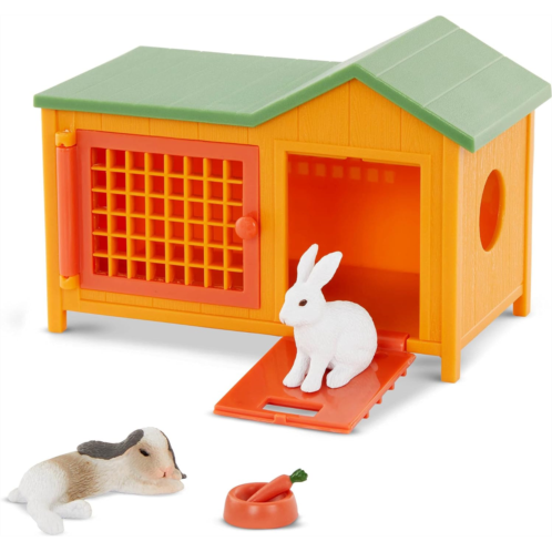 Terra by Battat - Bunny Toy - Toy Bunny - Toy Rabbit - Rabbit Figurine - Bunny House - Bunny Hutch