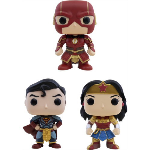 Funko Heroes: POP! Marvel Imperial Palace Collectors Set - The Flash, Superman, Wonder Woman, Figures Stand 3.75 Tall, Each Figure Comes Individually Packaged