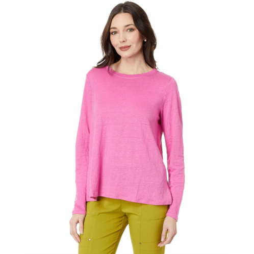 Womens Eileen Fisher Crew Neck Long Sleeve Tee