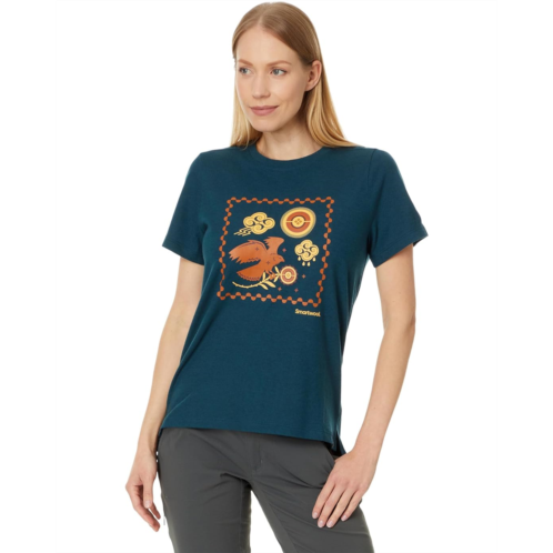 Womens Smartwool Guardian Of The Skies Graphic Short Sleeve Tee