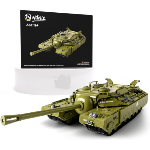 Nifeliz T28 Super Heavy Tank Model Toy for Adults, Collectible Military Building Display Set, A WW2 Army Tank Display Piece (2,986 Pieces)
