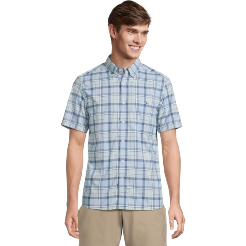 Vineyard Vines Leverick Plaid Featherweight Performance Short Sleeve Shirt