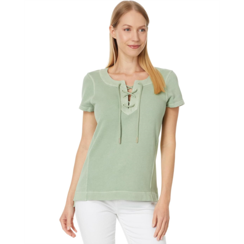 Womens Tommy Bahama Sunray Cove Lace Up Top