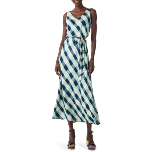 NICZOE Painted Plaid Bianca Dress