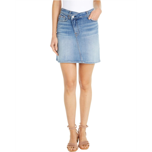 7 For All Mankind Asymmetrical Skirt in Retro Ventura