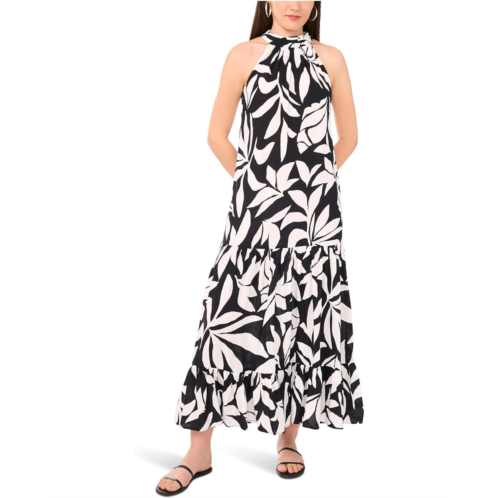 Vince Camuto Oscar Neck Tiered Maxi Dress