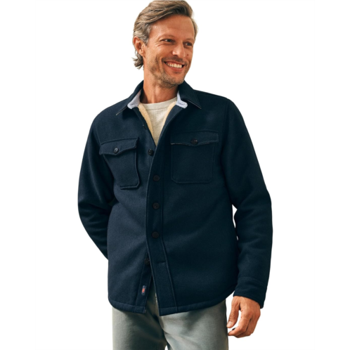 Faherty High Pile Fleece Lined Wool CPO