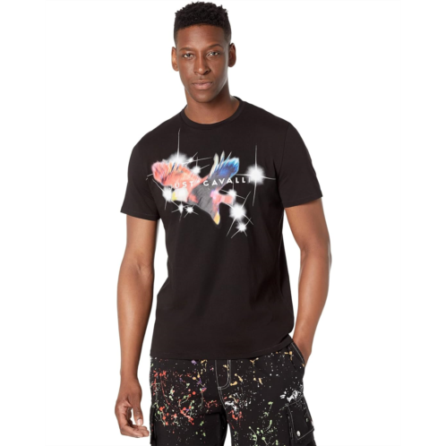 Just Cavalli Queens T-Shirt with American Eagle Graphic