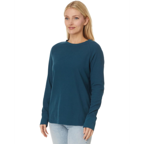 L.L.Bean Unshrinkable Mini-Waffle Tee Long-Sleeve Crew Neck