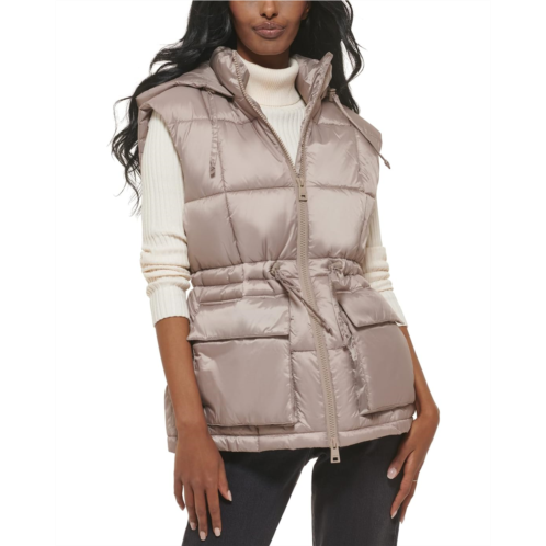 Levi  s Belted Hooded Puffer Vests