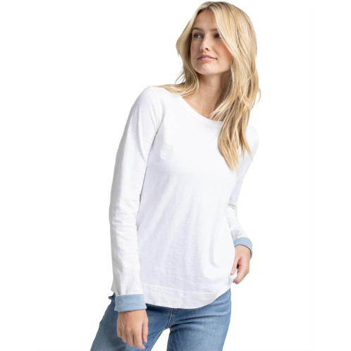 Southern Tide Long Sleeve Kimmy Crew Neck Tee