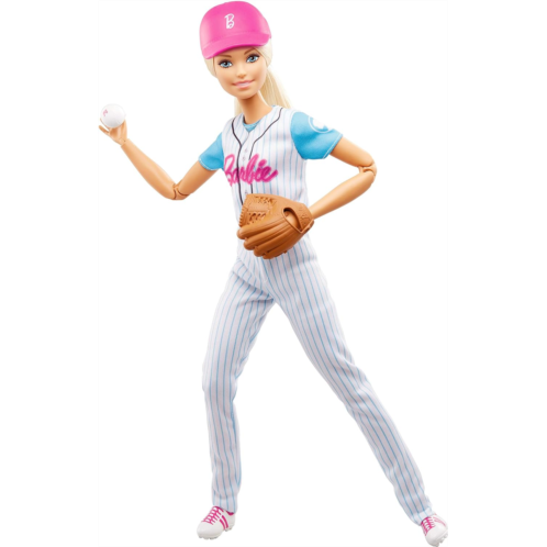 Barbie Ultra-Flexible Baseball Doll with Mitt
