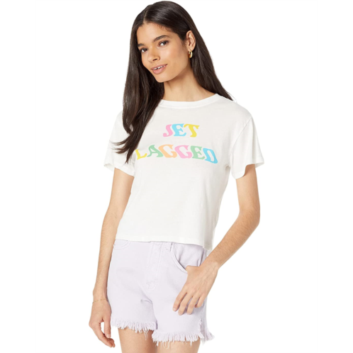 Wildfox Jet Lagged Cotton Jersey Boy Tee