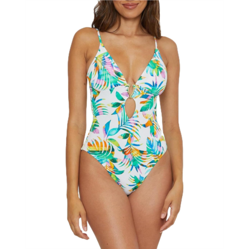 Womens BECCA Isle Verde Plunge One Piece